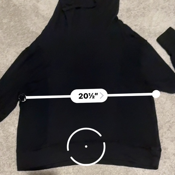 Athleta Womens Cowl Neck Sweatshirt Black Size: Medium - Picture 6 of 9